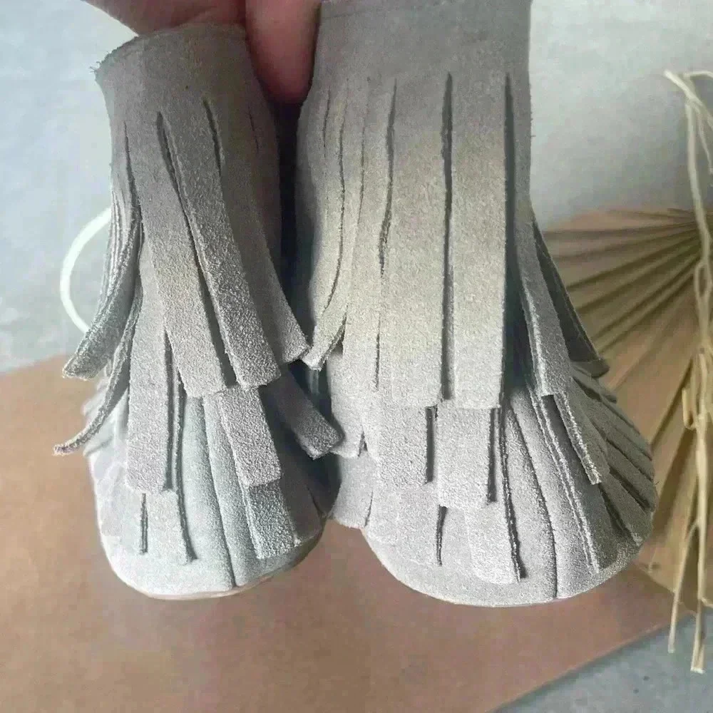 NEW Monkey Feet Fringed Moccasins Size 38 | 6.5-7 - Picture 7 of 9